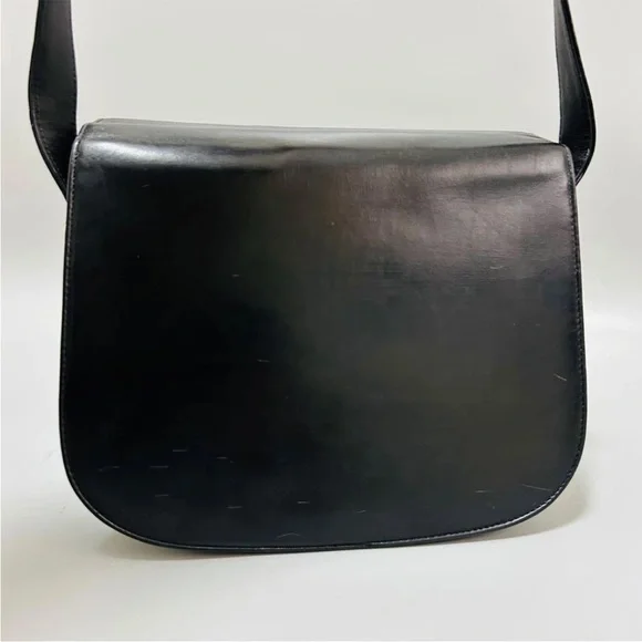 Celine Black Shoulder Bag with Gold Horse Accent - Picture 2 of 16